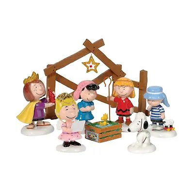 Department 56 Peanuts The Christmas Pageant Eight-Piece Figurine Set • $64
