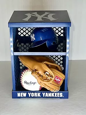 MLB New York Yankees Mini Team Locker Set Rawlings Hat Glove Ball • $22.99