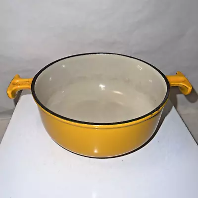 Le Creuset Enzo Mari La Mama Dutch Oven #17 Orange 1 Quart - Bottom Only No Lid • $34.99