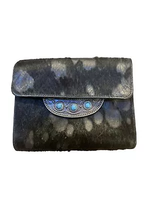 Lupo Barcelona Spain Leather Wallet RARE Turquoise Detail • $78