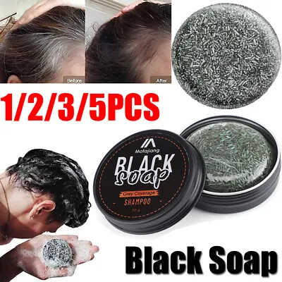 3/5X Spartan Gray Hair Reverse Bar Mane Gray Reverse Bar Hair Darkening Bar Soap • $17.78