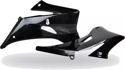 Polisport Radiator Shrouds Black For Yamaha YZ450F/YZ250F 4-Stroke 2006-2009 • $47.64