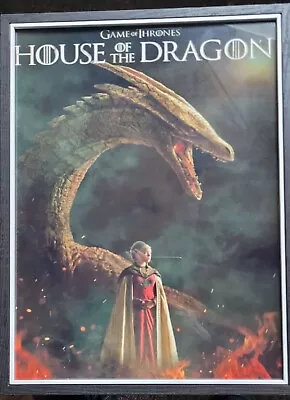 HOUSE OF THE DRAGON - Framed Poster - 12.75  X 16.75  - GAME OF THRONES • £9.99