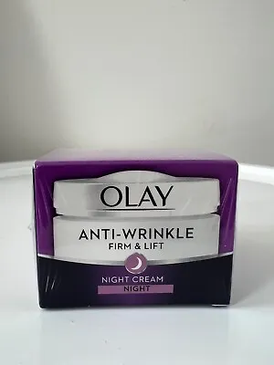 £9.95 • Buy Olay Anti-Wrinkle Firm And Lift Anti-Ageing Night Moisturiser 50ml
