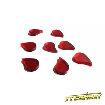 TTCombat Wargames - Wound Markers - Blood Drops X 8 • £2