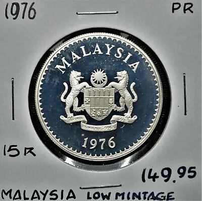 1976 Malaysia 15 Ringgit - Proof • $110.81