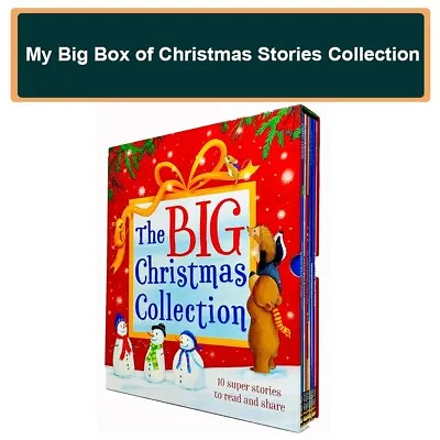 My Big Box Of Christmas Stories Collection 10 Books Set Magical SnowmanOne Snow • £16.60