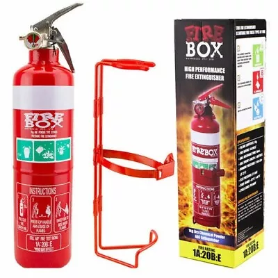 Firebox 1kg Fire Extinguisher ABE Professional Dry Chemical Powder W/ Bracket • $32.90