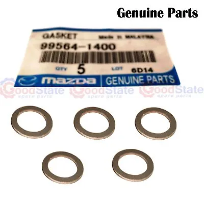 GENUINE Mazda 2 3 6 BT 50 CX 3 323 626 Oil Drain Sump Plug Washer 14mm X5 • $22.39