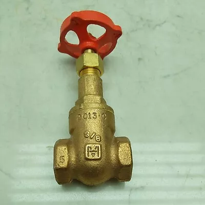 Milwaukee Valve 1150 3/8 FNPT Brass Gate Valve Class 150 300PSI *No Handle Nut* • $13.99