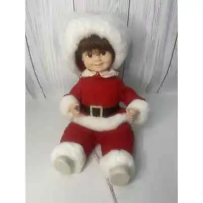 Telco Motion-ettes Animated Child In Santa Outfit 20” Works Shelf Sitter • $65