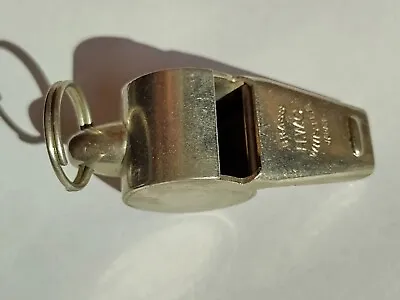 The Brass H.W.C. HWC Vintage Police Military Whistle Safety JAPAN • $7