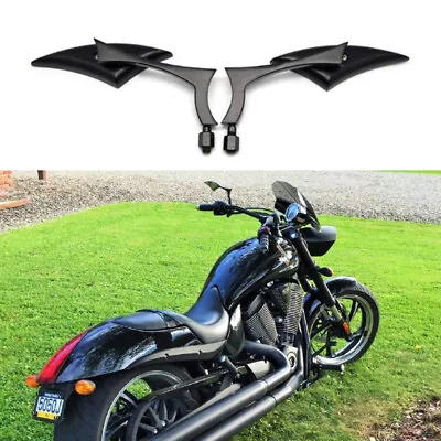 Black Blade Motorcycle Rearview Side Mirrors For Victory Hammer 8 Ball 2010-2015 • $31.68