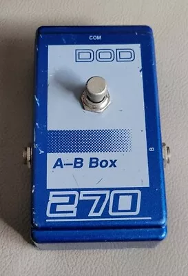 DOD A-B BOX 270 Selector Switch Guitar Pedal - Switch Between 2 Guitars Or Amps • $27.99