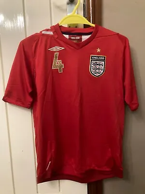 £2.99 • Buy Original 2006 England World Cup Away Top - No.4 Gerrard - Boys Large