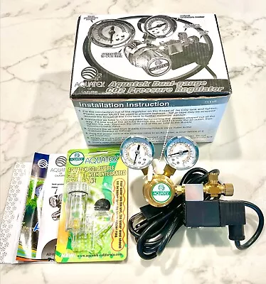 Basic AQUATEK Aquarium CO2 Regulator With Integrated COOL TOUCH Solenoid • $56.99