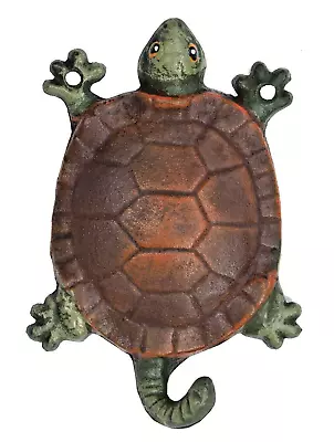 Turtle Wall Hook Cast Iron Towel Key Coat Hanger Nautical Beach Rustic Decor • $13.95