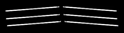 6x TRIM BAR COOLER GRILL GRILL FOR MERCEDES C123 W123 S123 A1168880185 • $53.12