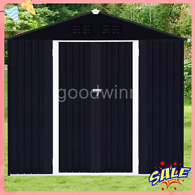 10'x 8' Outdoor Storage Shed Metal Shed W/Lockable Door For Backyard Garden Lawn • $416.88