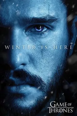 Game Of Thrones Movie Poster 61x91.5 Cm | 24x36 Inch' New Sealed Jon Snow Face • £8.99