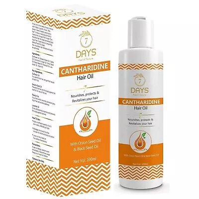 7 DAYS Cantharidine Hair Oil  For All Hair Types - 100ml • $24.38