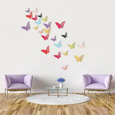 $2.96 • Buy 12PCS 3D DIY Wall Decal Stickers Butterfly Home Room Art Decor Decorations