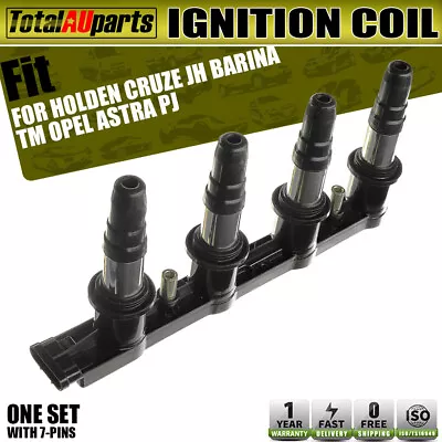 Ignition Coil Pack Fits For Holden Cruze JH 2013 Opel Astra PJ 2012 1.6L Turbo • $93.09