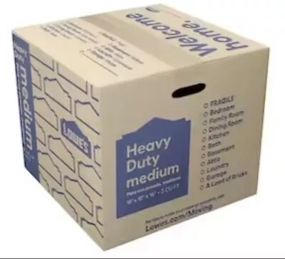 Pack Of 4 Medium 18-in W X 16-in H X 18-Medium HEAVY DUTY Cardboard Moving Box • $28.87