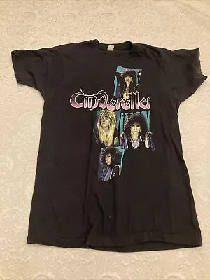Vintage 1986 Cinderella Shakes The USA Tour Shirt Size Large Rock Metal Band • $75