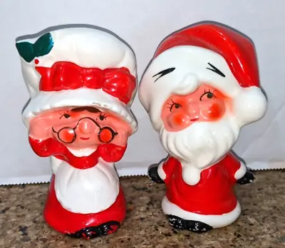 $15 • Buy Vtg Set Santa Claus Christmas Salt And Pepper SHAKERS Figurines Made In Japan 4 