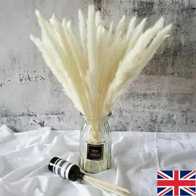 15Pcs Artificial Natural Dried Pampas Grass Flower Bunch Wedding Bouquet Decor • £4.60