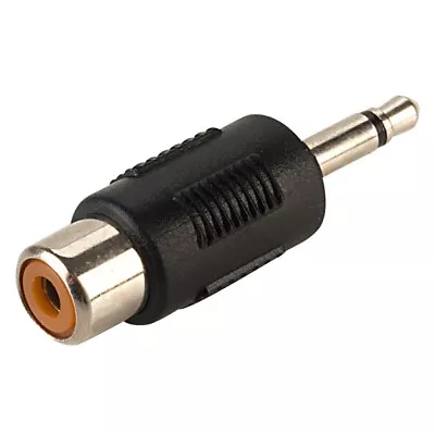 RCA Phono Female Socket To 3.5mm Mini Jack Mono Plug Converter Adaptor • £2.99