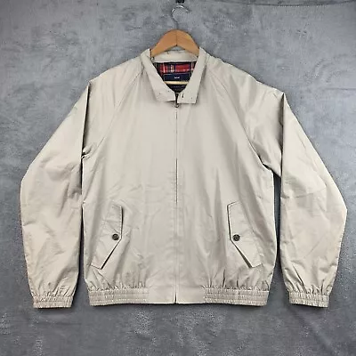 £24.99 • Buy Harvey & Jones Harrington Style Jacket Tartan Lightweight Beige Size Large