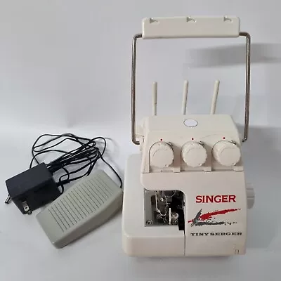 Singer Tiny Serger Overedging Sewing TS380 PLUS W/ Pedal Power Cord Tested • $79.90