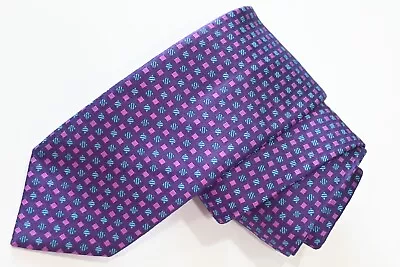 THOMAS PINK Purple  SILK Men's Neck Tie W: 3   BY L: 57   MADE IN MOROCCO • $18.99