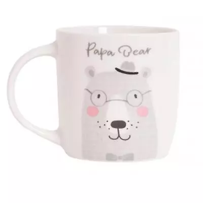 Papa Bear Mug Bone China 12oz New Parent Dad Gift Baby Shower • £8.29