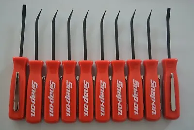 Snap On Tools Promotional Mini Pocket Clip Flat Pry Bar Red Handle Small 10 PCS • $39.99