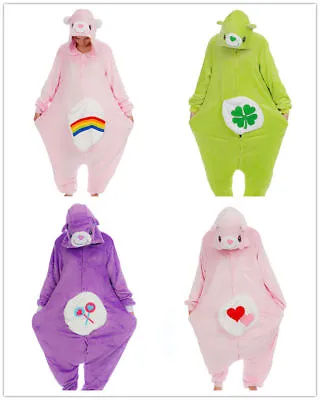£13.99 • Buy Unisex Care Bear Onesiee Kigurumi Fancy Dress Costume Hoodies Pyjama Sleep Wear