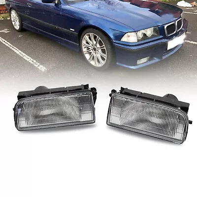 For BMW E36 1992-98 M3 318 325 Bumper Driving Fog Lights Clear Lens Case • $29.90