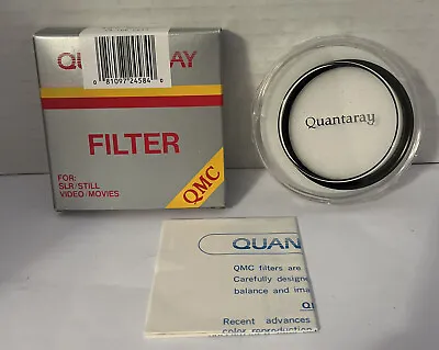 Camera UV Filter 58mm W/ Box Instr. - Quantaray - Made In Japan. • $12