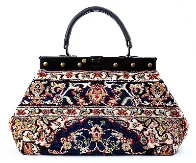 CLASSIC VICTORIAN-STYLE MARY POPPINS CARPET BAG. NEW From LONDON. FREE DELIVERY • $372.90