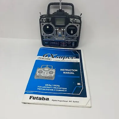 Futaba T6XA Computer Airplane Transmitter Controller With Manual: No Charger • $39.97