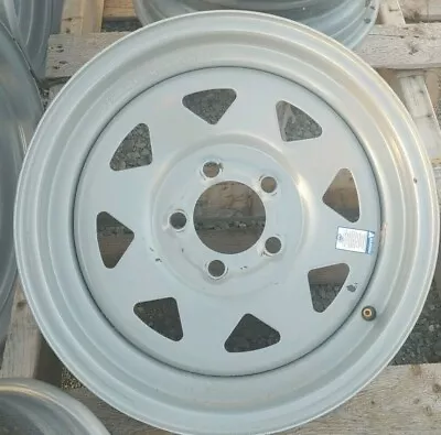 15  X  5  -  5 LUG On 4.5   TRAILER WHEEL - GRAY TRIANGLE • $54.95