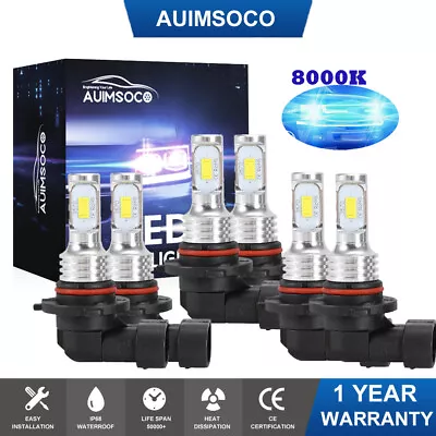 9005 + 9006 + H10 LED Headlight Fog Bulbs 8000K For Ford Explorer 2002-2004 2005 • $43.99