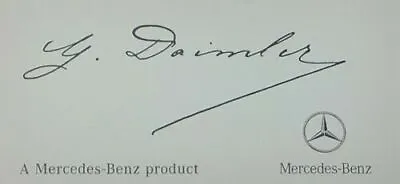 Genuine Mercedes-Benz G. Daimler Signed Clear Windshield Glass Decal Insignia • $12.99