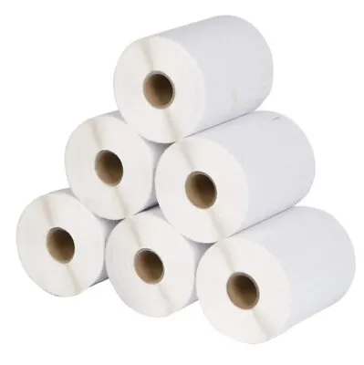 6 Rolls 4  X 6  Zebra 2844 Eltron ZP450 Direct Thermal Shipping 1500 Labels • $23.95