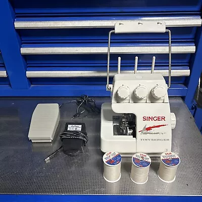 Singer Tiny Serger TS-380 Plus Tested W/ Foot Pedal & Cord Overedger • $49.99