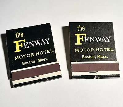 Lot Of 2 Vintage Fenway North Motor Hotel Matchbooks Boston Mass  Advertising • $4.99
