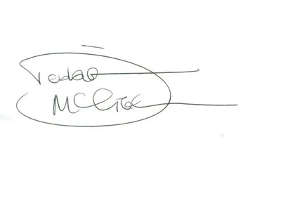 £7.99 • Buy Debbie McGee Signed Autograph Album Page 1980s Magician's Assistant Paul Daniels