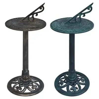 Sundial Plastic Elegant Garden Outdoor Backyard Sundials Bronze/Green VidaXL • £29.99